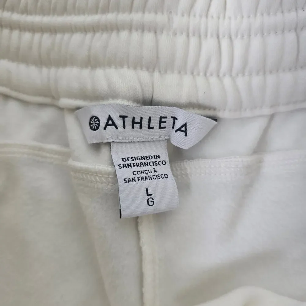 Athleta Triumph Wide Leg Crop Pants - Magnolia White - Large - 544711 - NWT - Picture 8 of 8